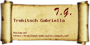 Trebitsch Gabriella névjegykártya