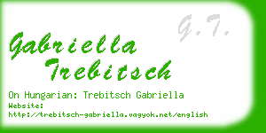 gabriella trebitsch business card